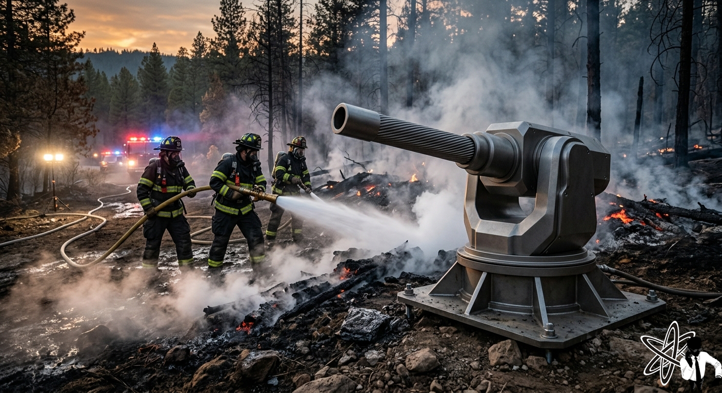 Gundam-Univac Commissions Quantum-Powered, Radio Synced FireProve Fire Suppression Cannons